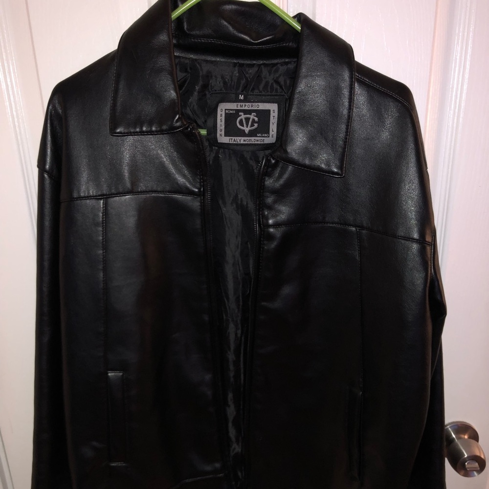 Emporio Armani leather jacket. Men's size M